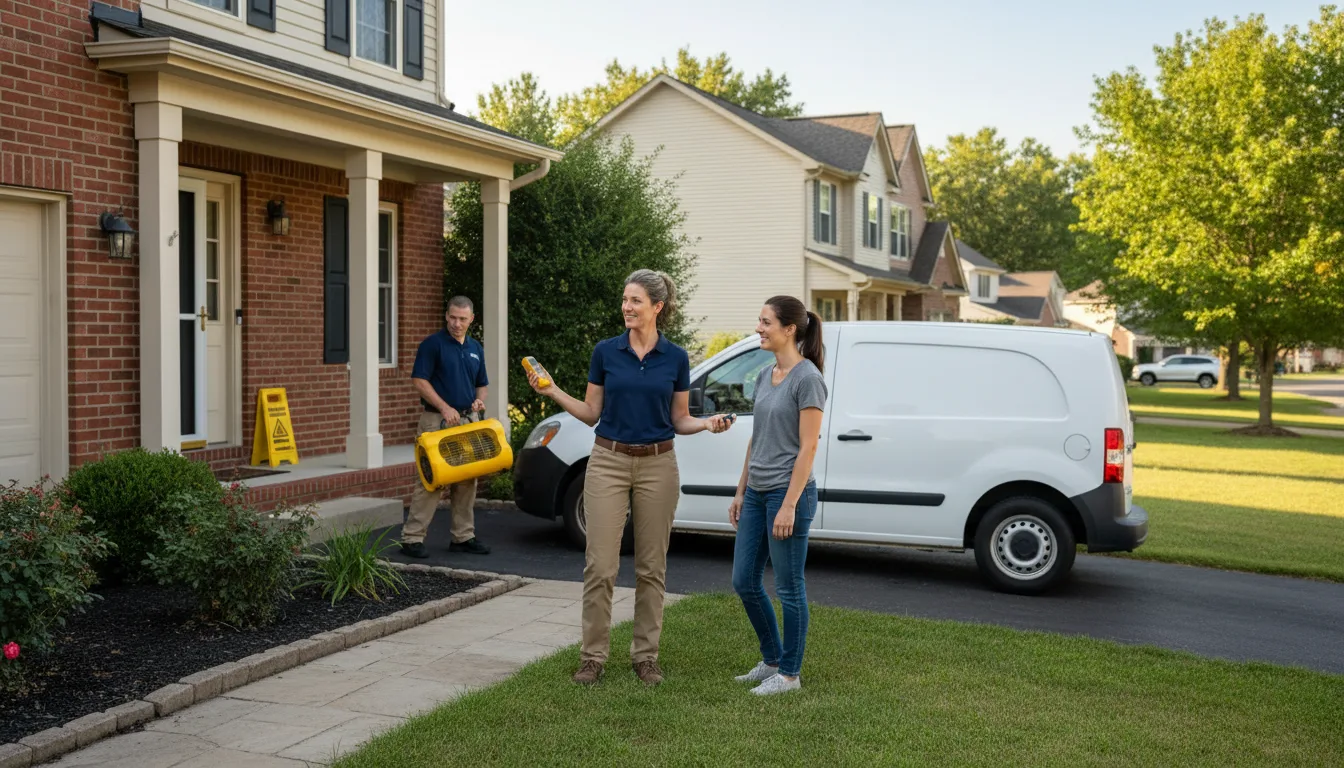 Residential water damage restoration in Conetoe, NC